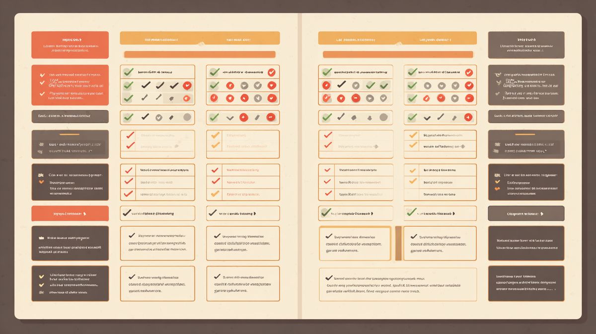 Vergelijkingstabel van coaching software functies en prijzen