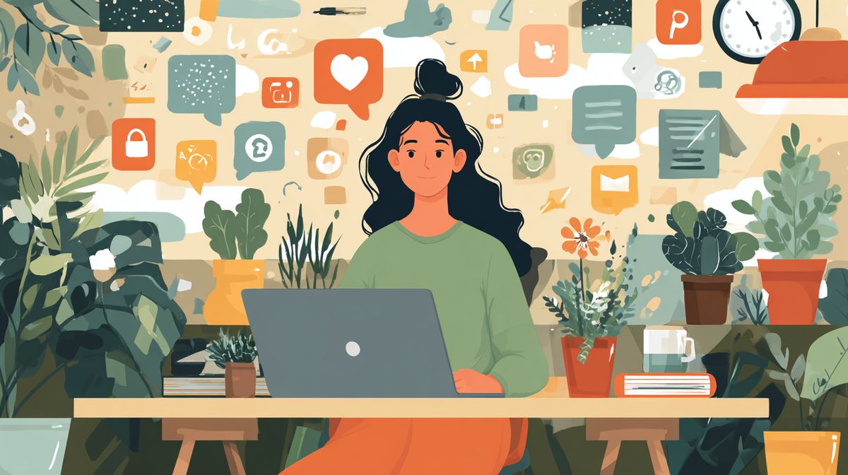 Coach die waardevolle content creëert voor social media en blog