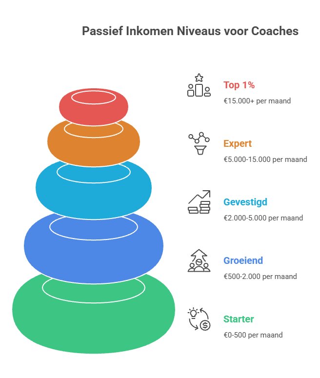 Niveaus van passief inkomen coach