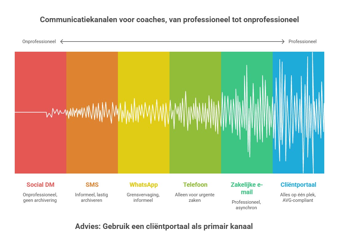 Vergelijking communicatiemethodes coachees