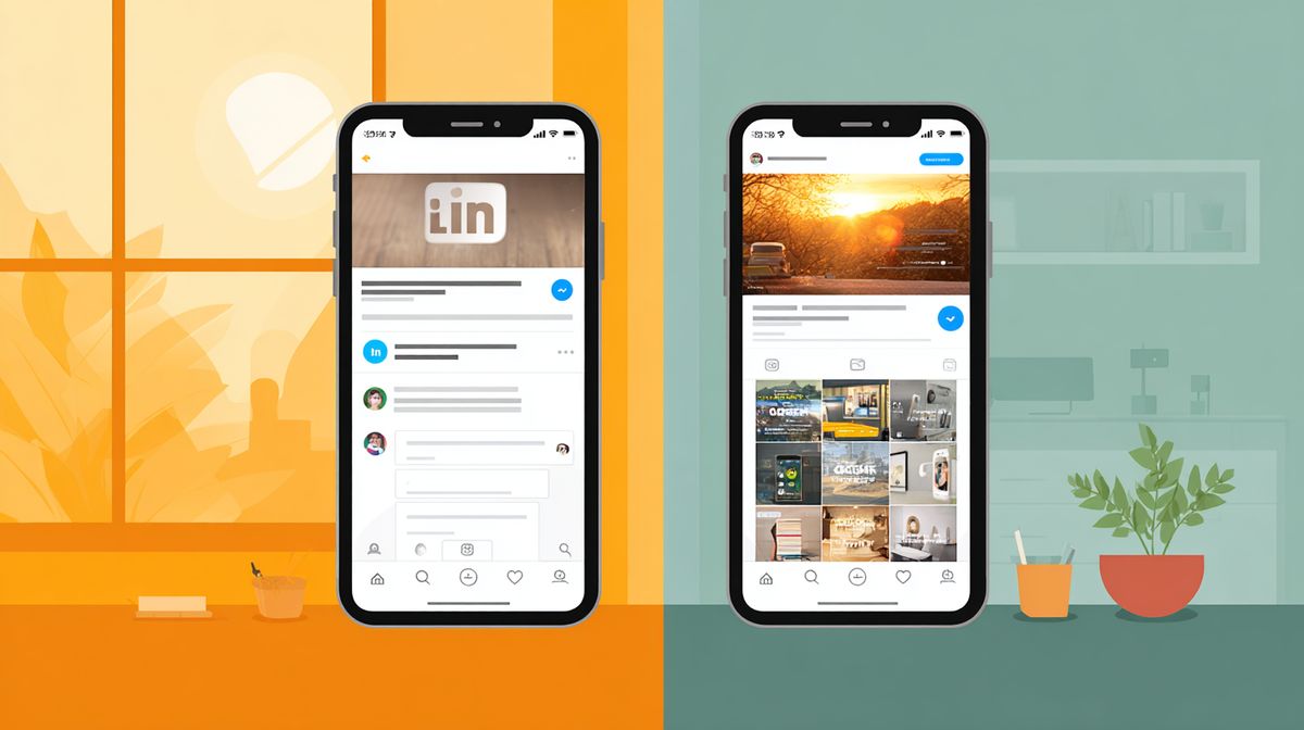 Vergelijking van social media platforms voor coaches - LinkedIn en Instagram