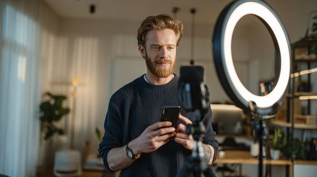 Coach maakt video content voor Instagram Reels