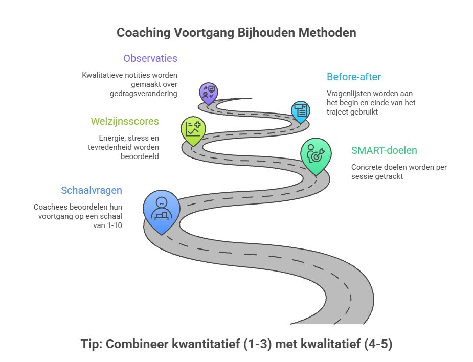 Methodes voortgang bijhouden coachee