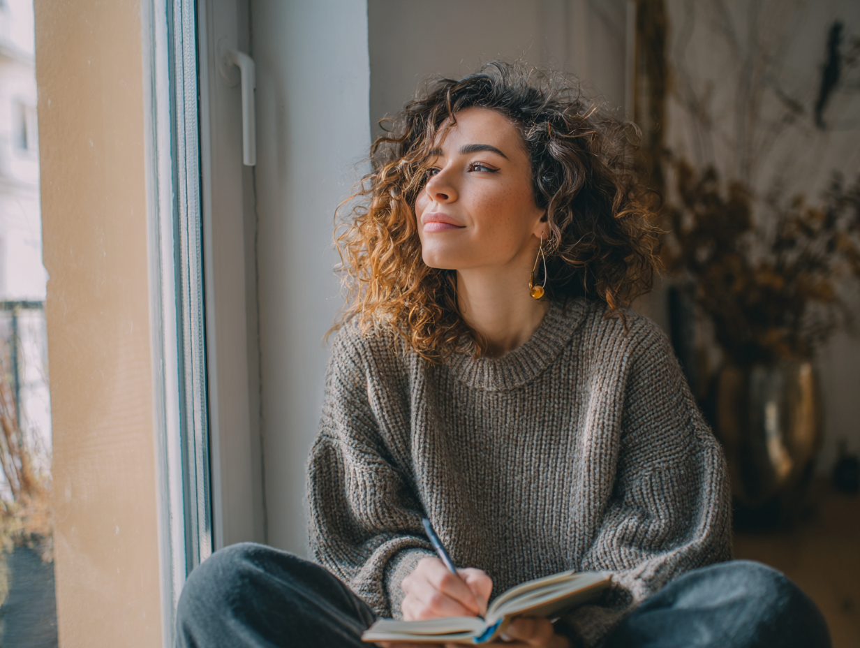 Transformatie moment bij het raam